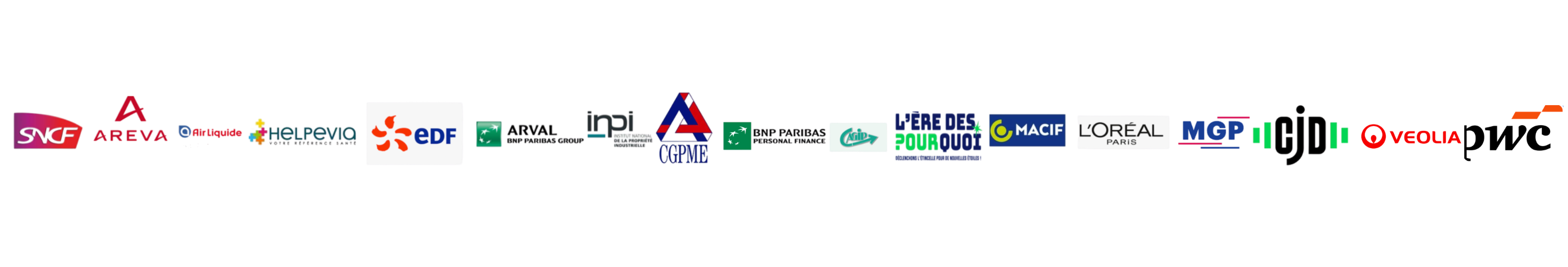Ils me font confiance : logos des clients de Laura Massis